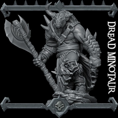 Dread minotaur monster resin - minotaur,