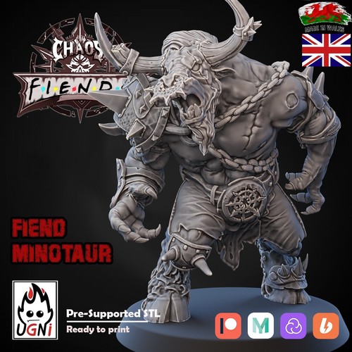 Fiend minotaur fantasy - -,