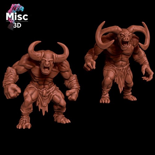 Resin minotaur mini 55mm - minotaur,