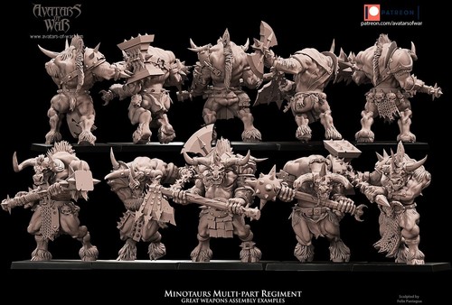 Minotaur warriors multi part - minotaur,