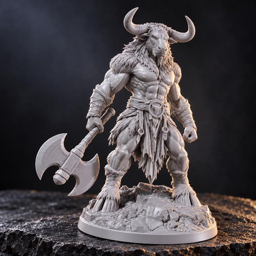 Minotaur miniature resin - |, d&d