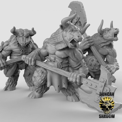 Minotaur with double - double, handed