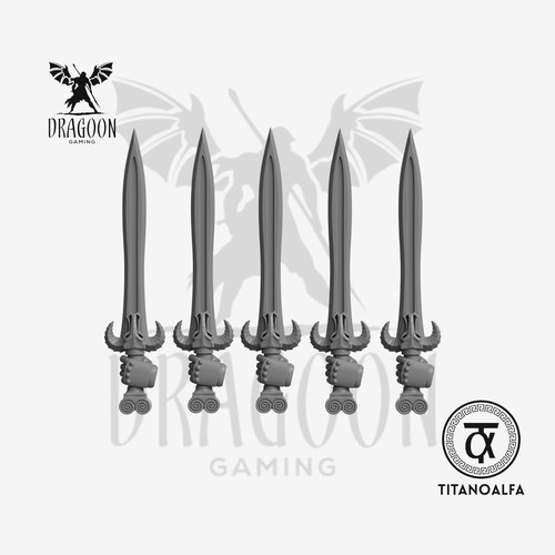 Minotaur swords - swords, (x5)