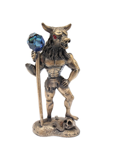 The minotaur pewter figure - the,