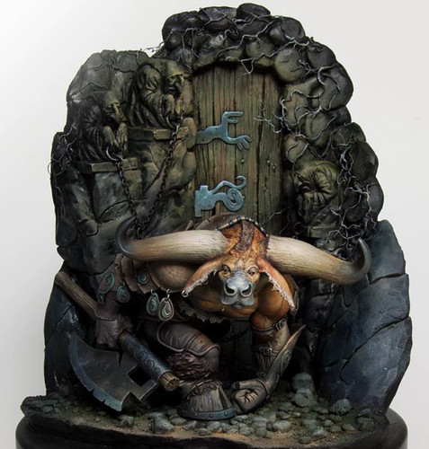 Resin minotaur labyrinth - 1/24,