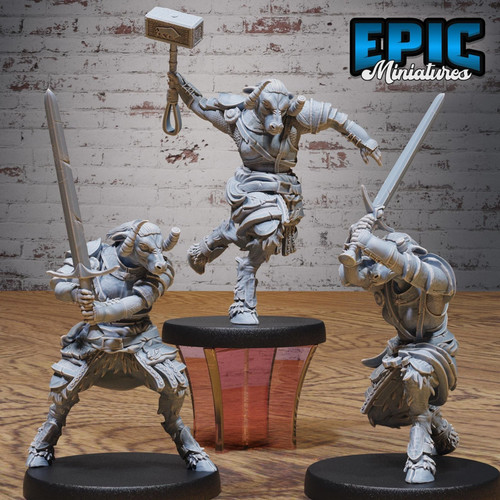 Female minotaur warrior - minotaur,